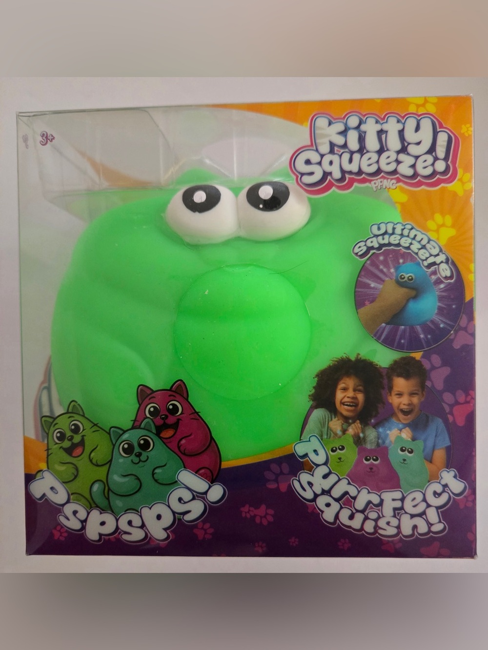 Jumbo squishy Green Kitty